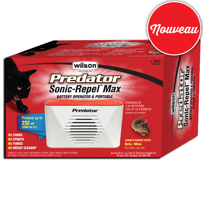 Predator Sonic-Repel MAX à piles et portatif